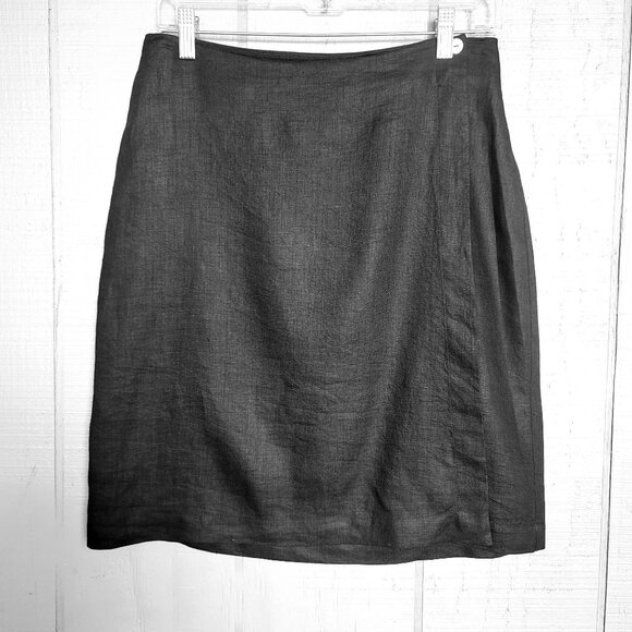 Hennes Collection 100% Linen Mini Wrap Skirt. Size 8 - Picture 1 of 4